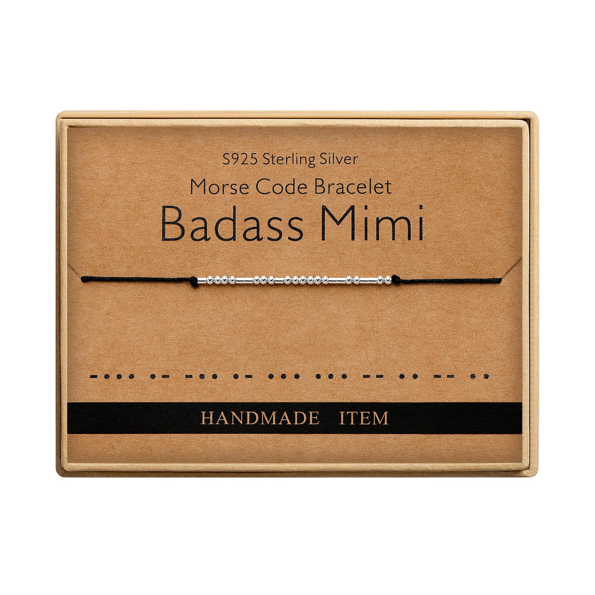 Birthday Gifts for Women Badass Mimi Morse Code