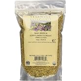 Starwest Botanicals Organic Elder Flowers, Cut and Sifted - 4 Oz | Croatia/Bulgaria Origin, Dried Elderflowers in Bulk, For Loose Leaf Tea, Baked Goods, and Other Herbal Recipes