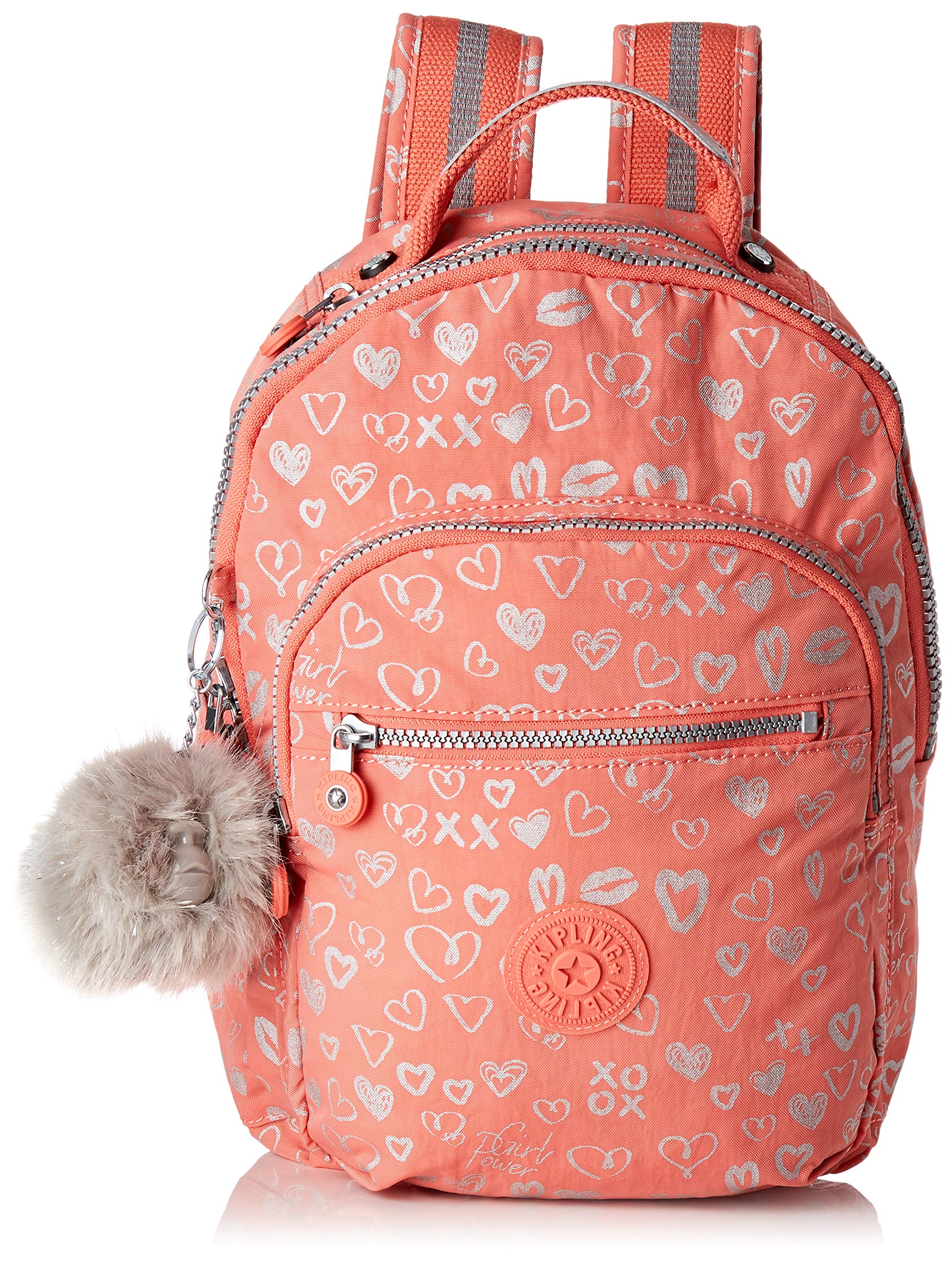 Kipling SEOUL GO S Children's Backpack, 35 cm, 14 liters, Multicolour (Hearty Pink Met)