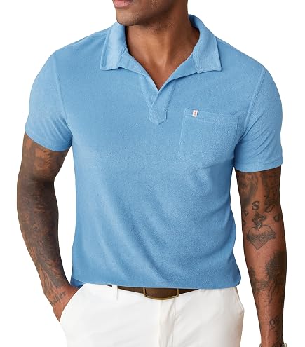 Umbro Men's 1/4 Zip French Terry Polo, Black, Small at Amazon
