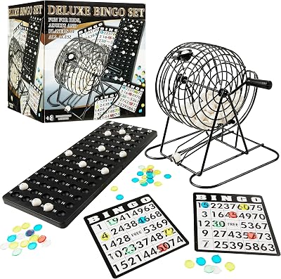 KreativeKraft Bingo Game Set Adults Teens Accessories Raffle Tickets Dabbers