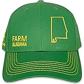 John Deere Farm State Pride Full Twill Hat-Green and Yellow