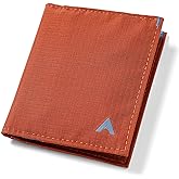 Allett Hybrid Card Wallet, Potters Clay | Nylon, RFID Blocking, Vertical Layout | Minimalist, Bifold, Card Holder, Water Resistant, Thin, Front Pocket | Holds 3-10+ Cards, Cash