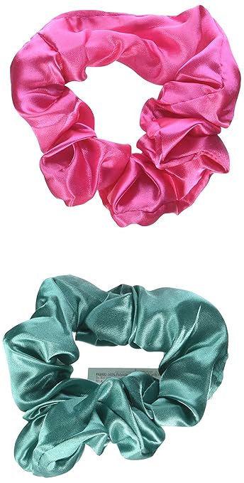 Awesome 80 S Party Pink And Green Scrunchie Hair Tie Fashion
