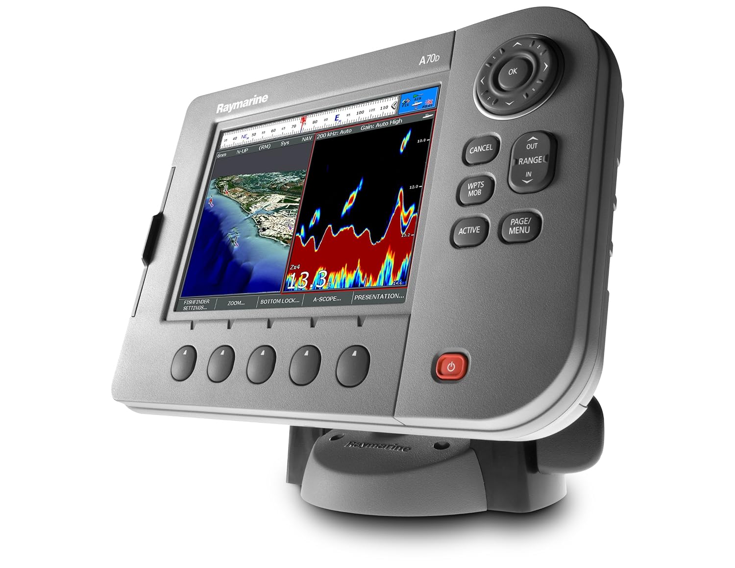 Raymarine A70D 6.4Inch Waterproof Marine GPS and