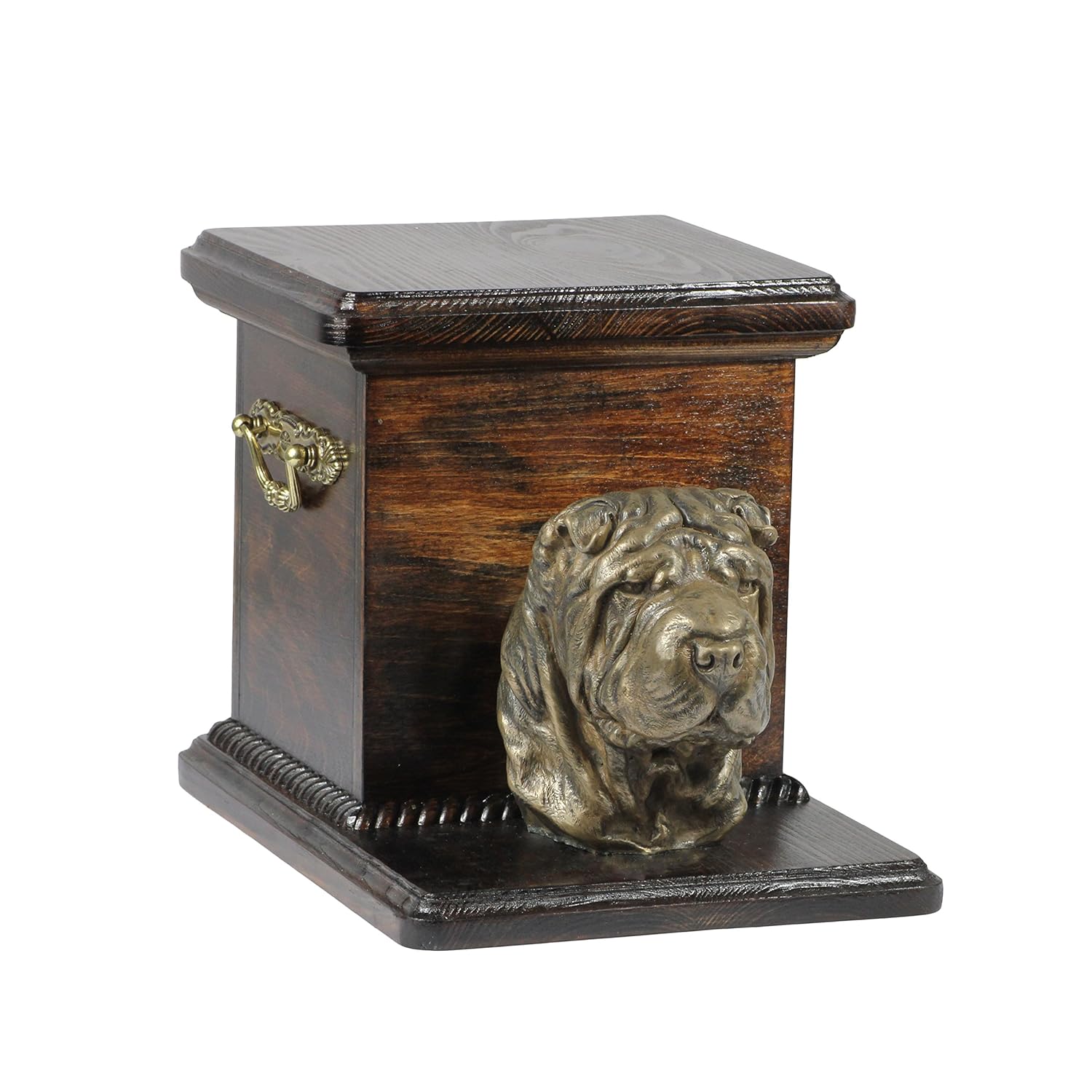Shar Pei, Memorial, Urne für Hunde Asche, mit Hund Statue, ArtDog jetzt