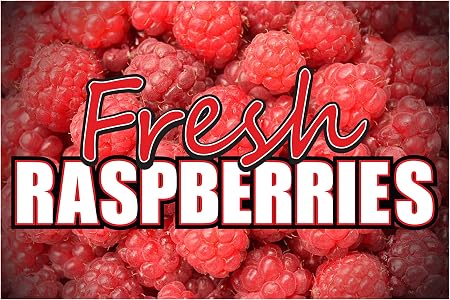 Amazon Com Banner Buzz Make It Visible Fresh Raspberries Yard