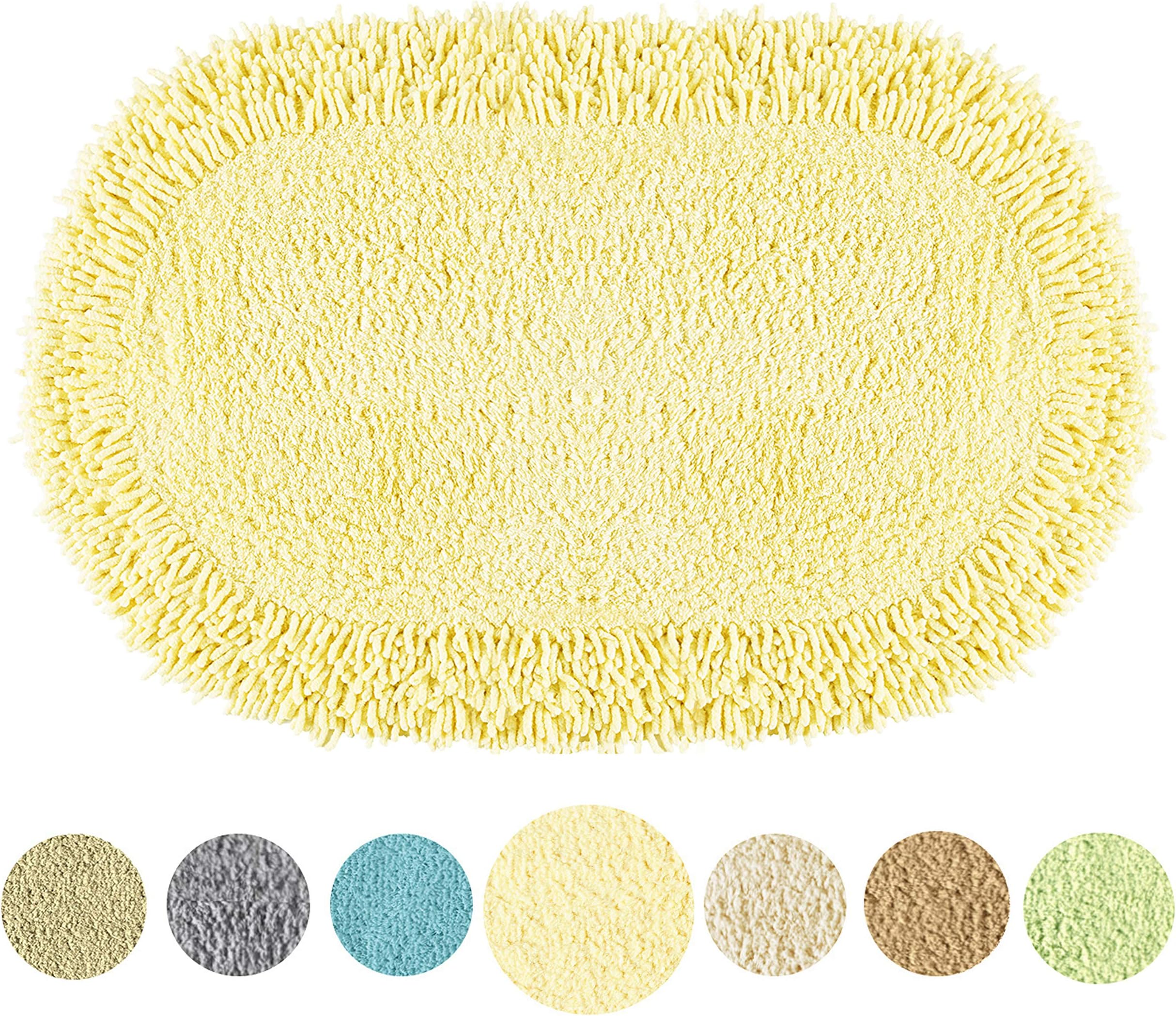 TOMORO Non-Slip Bathroom Rug Super Absorbent Soft Cotton - Luxury Hotel Linens Non-Skid Door and Bath Mat with Non-Slip Rug Pad