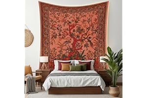 Craft Trade Tree of Life Tapestry Wall Hanging Trippy Aesthetic Wall Tapestry Home Decor for Living Room Bedroom Living Room 