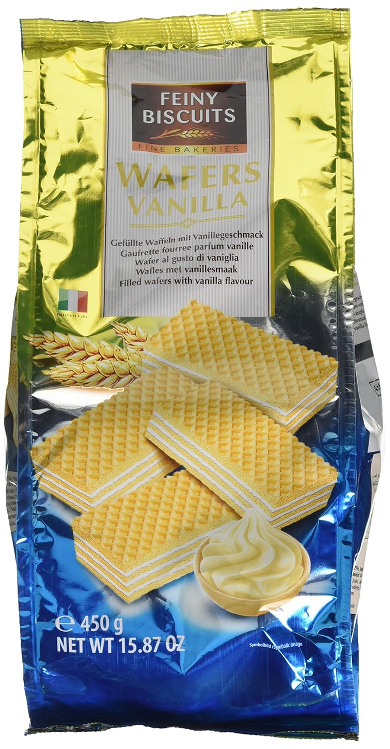 Gunz Feiny Biscuits Wafers with Vanilla Cream Filling, 450 g Amazon.co
