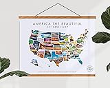 Epic Adventure Maps - USA State Travel Map Poster