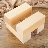 MIVIDE 8Pcs Basswood Carving Blocks 6x2x2 Inches Unfinished Wood Blocks for view 7
