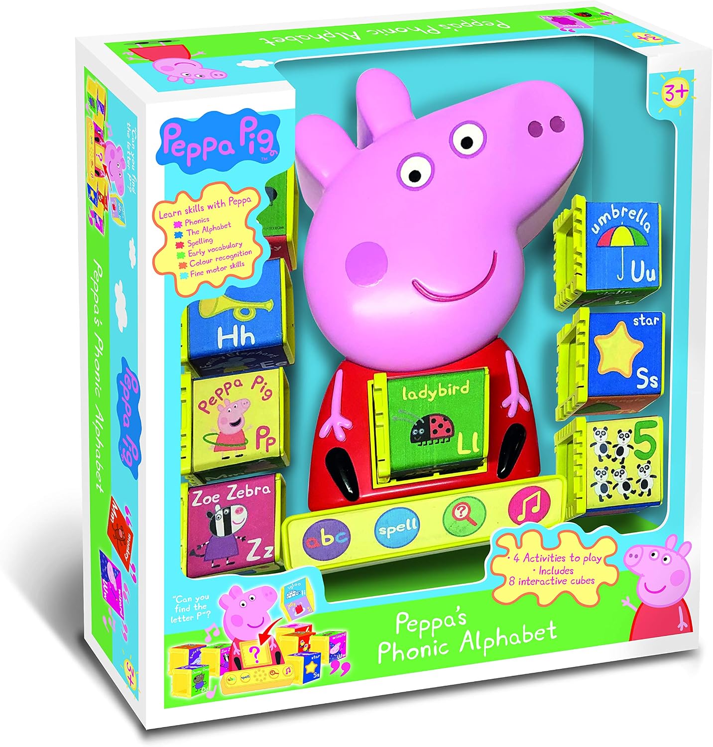 Peppa Pig, PP12 Peppa's Phonic Alphabet Toy For Kids, Interactive Learning & Child Development, Phonics, Alphabet, Spelling - Image 3