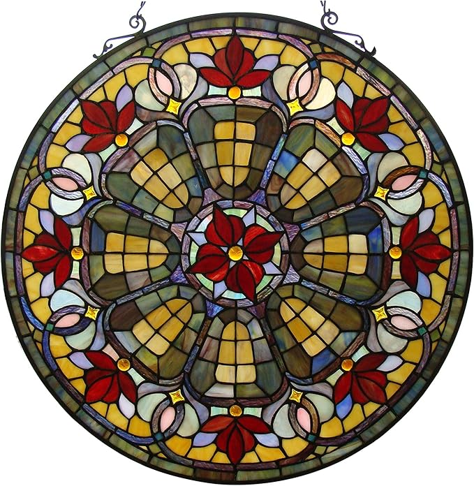 Fine Art Lighting Stained Glass Window Panel, 24Inch Home