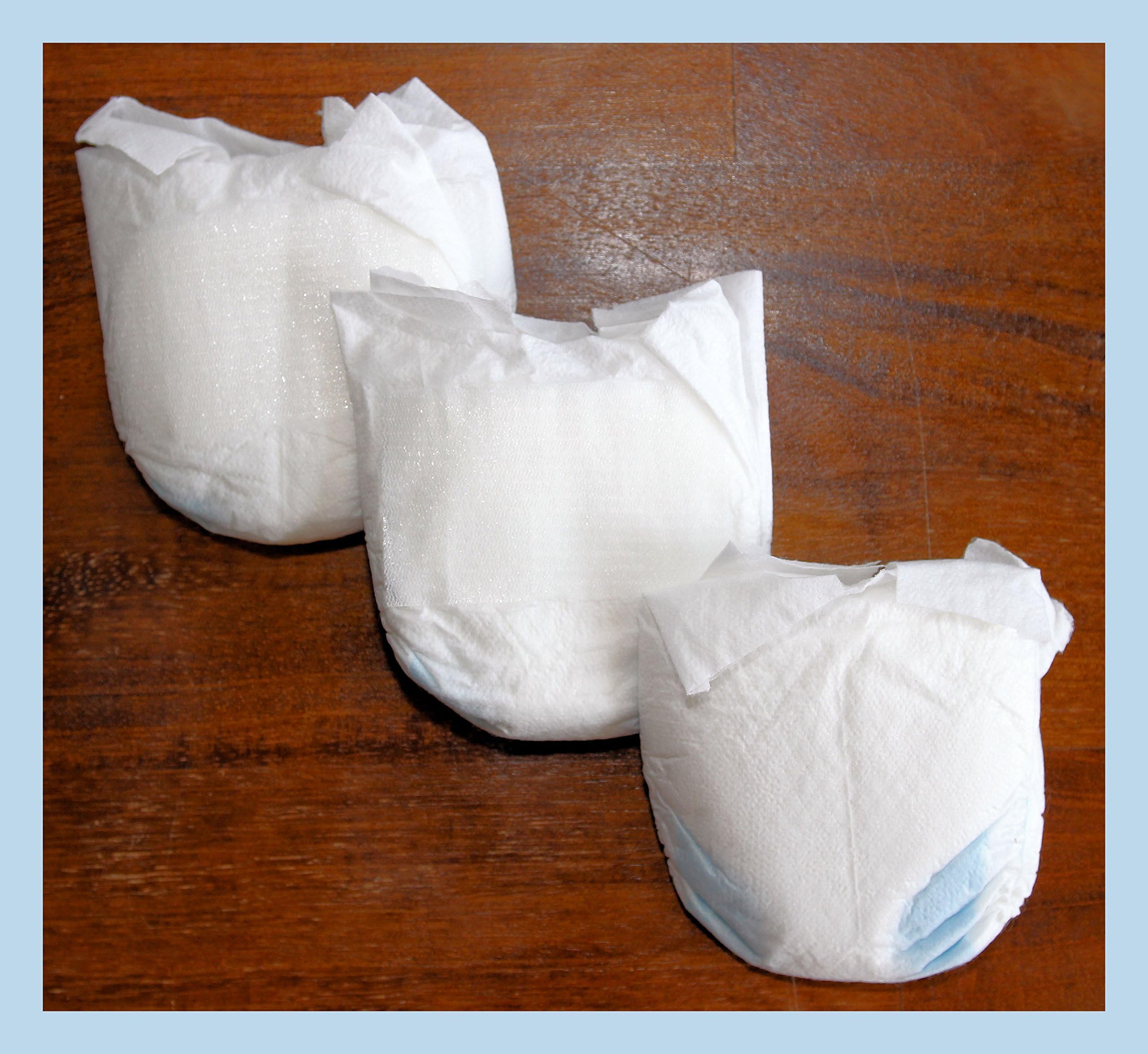 Ultra Preemie Diapers Under 2 lbs - Micro Preemie Baby / Reborn Doll - Lot of 3