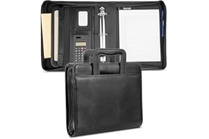 Samsill 15670 Professional 2-Inch Zipper Binder with iPad Pocket, Black