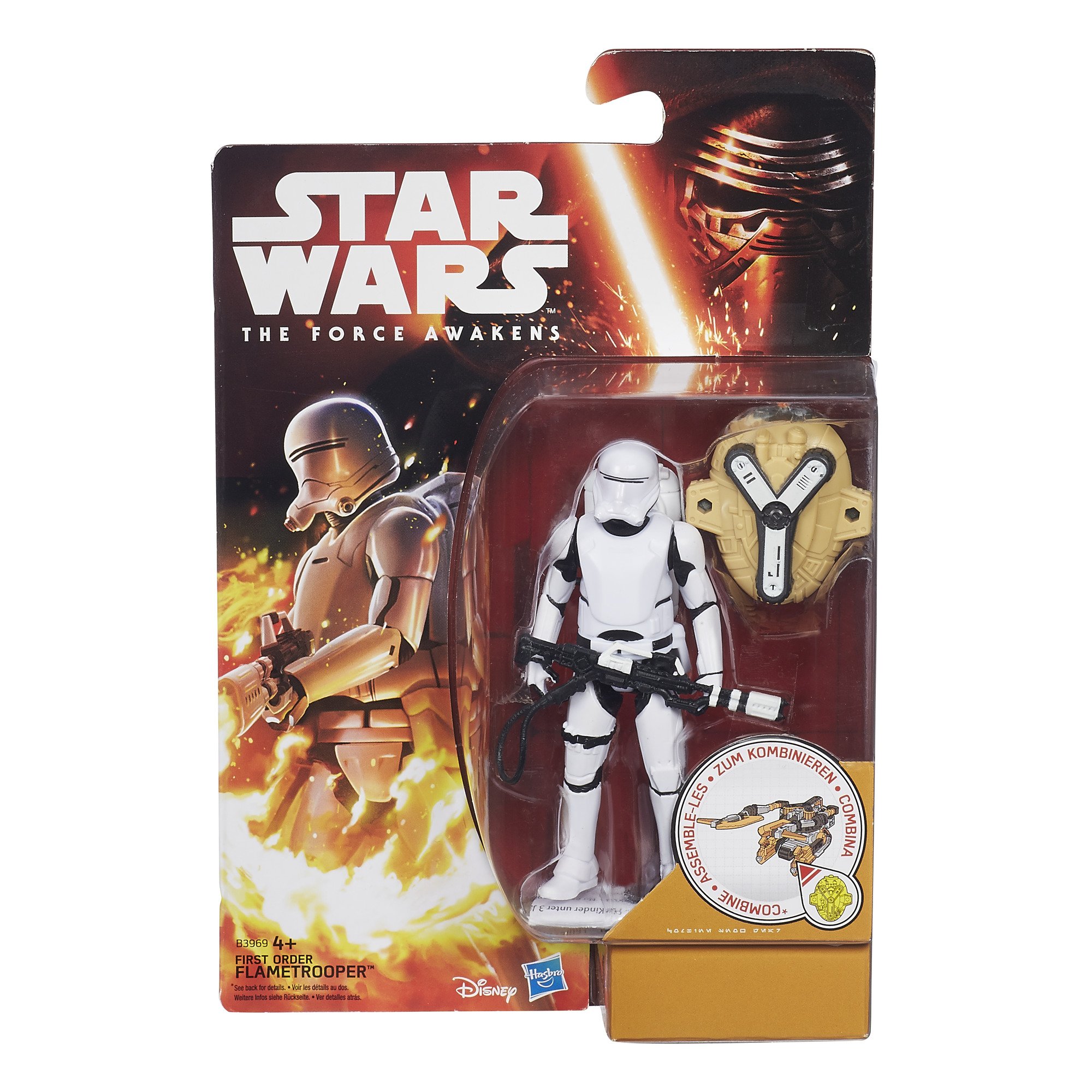 Star Wars Hasbro B3969ES0 - E7 3.75 Inch Basic Figure: First Order Flametrooper, Action Figure