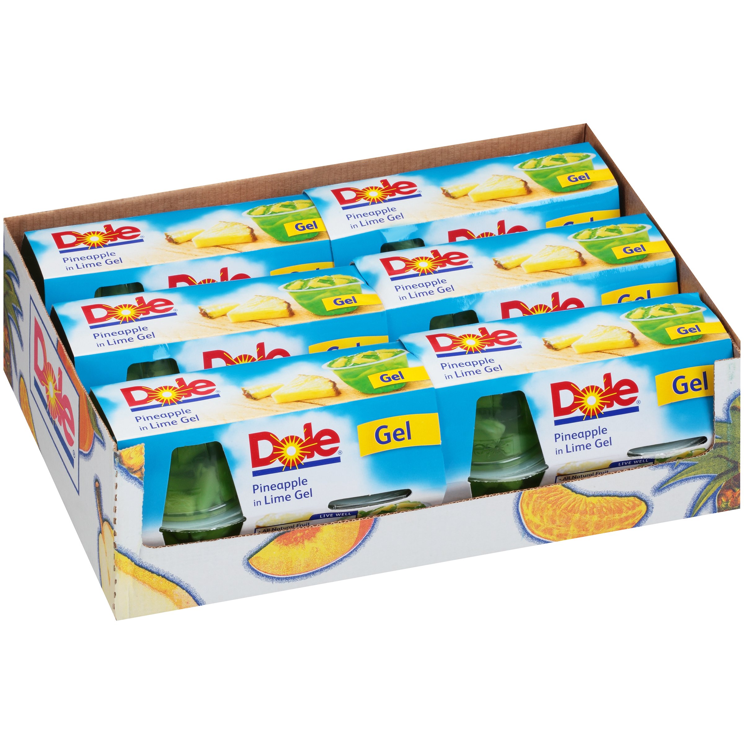 Dole Gel Fruit Bowl Mixed in Peaches and Mandarins, 68.8 Ounce Amazon