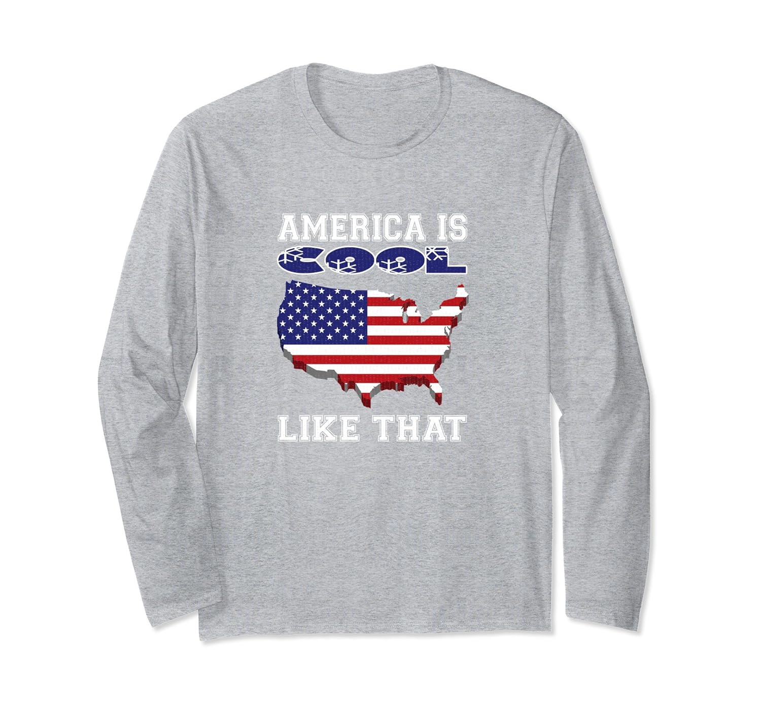 Long Sleeve America Is Cool Like That Patriotic Shirt-anz