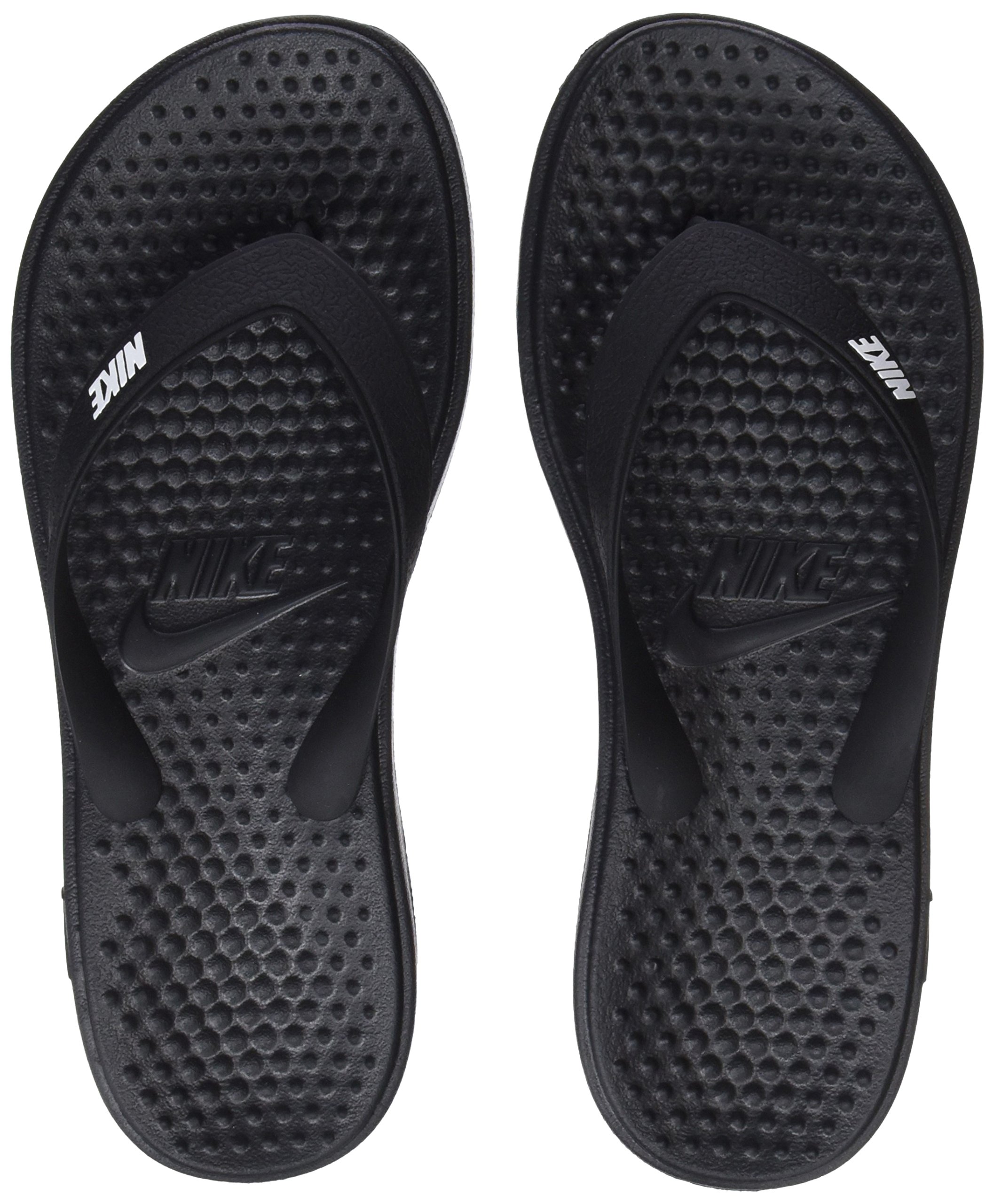 black athletic sandals