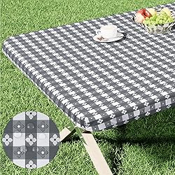 Spotjoy Rectangle Picnic Table Cloth, Waterproof