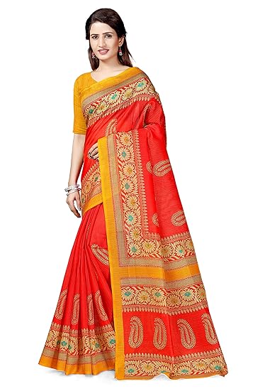 Winza Designer Womens Art Silk Saree With Blouse (ART-24)