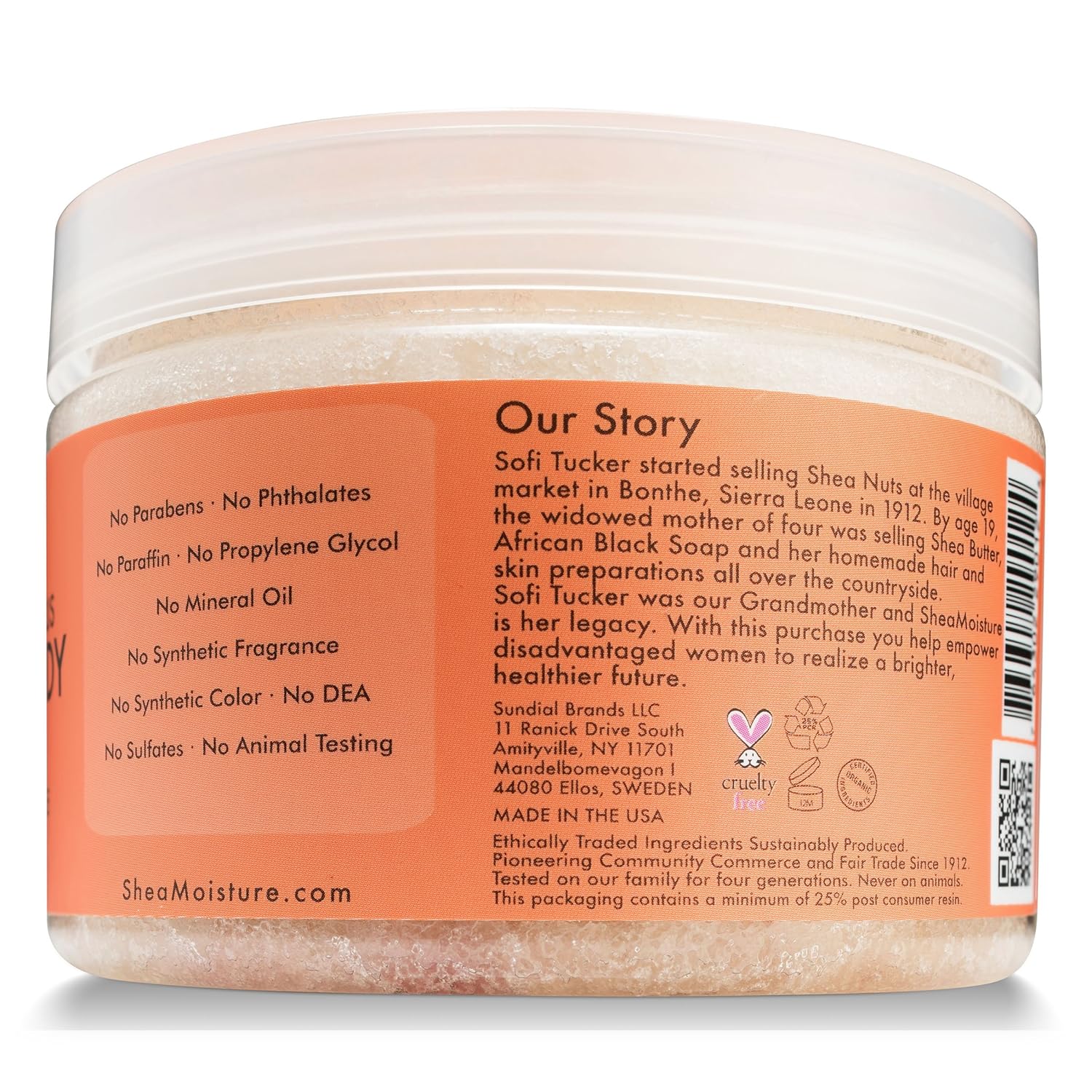 Shea Moisture Coconut & Hibiscus Hand & Body Scrub, 12 Oz, Pack of 2 : Beauty