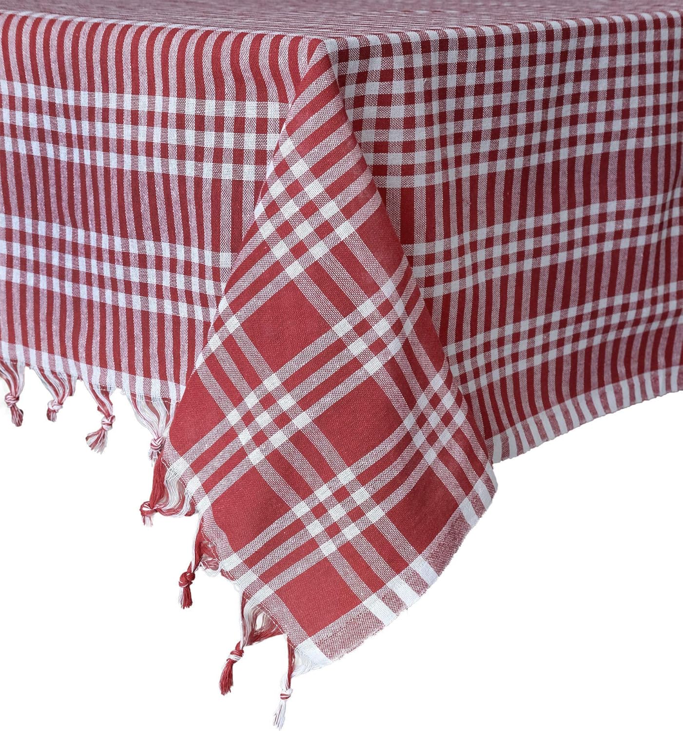 Best red check table cloth