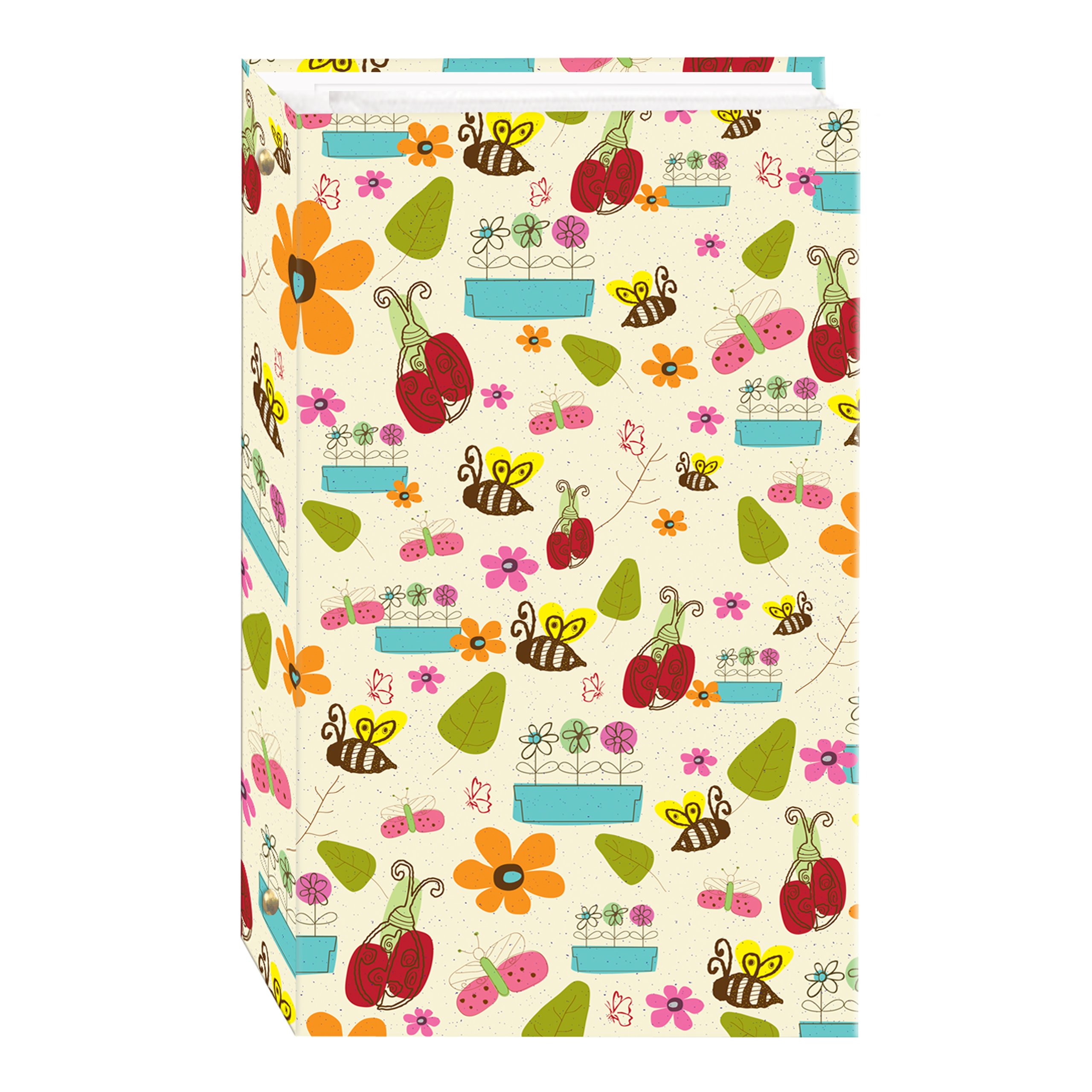 3-Ring Photo Album 300 Pockets Hold 4x6 Photos, Doodles Design