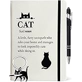 Cat Lover Gifts Women, Black Cat Humor Gag Novelty Gift for Cat People | Hardcover Notebook 200 Pages A5 Lined, Funny Cat Themed Gift for Cat Lady, Cat Owner, Cat Mom Birthday, Holiday, Christmas