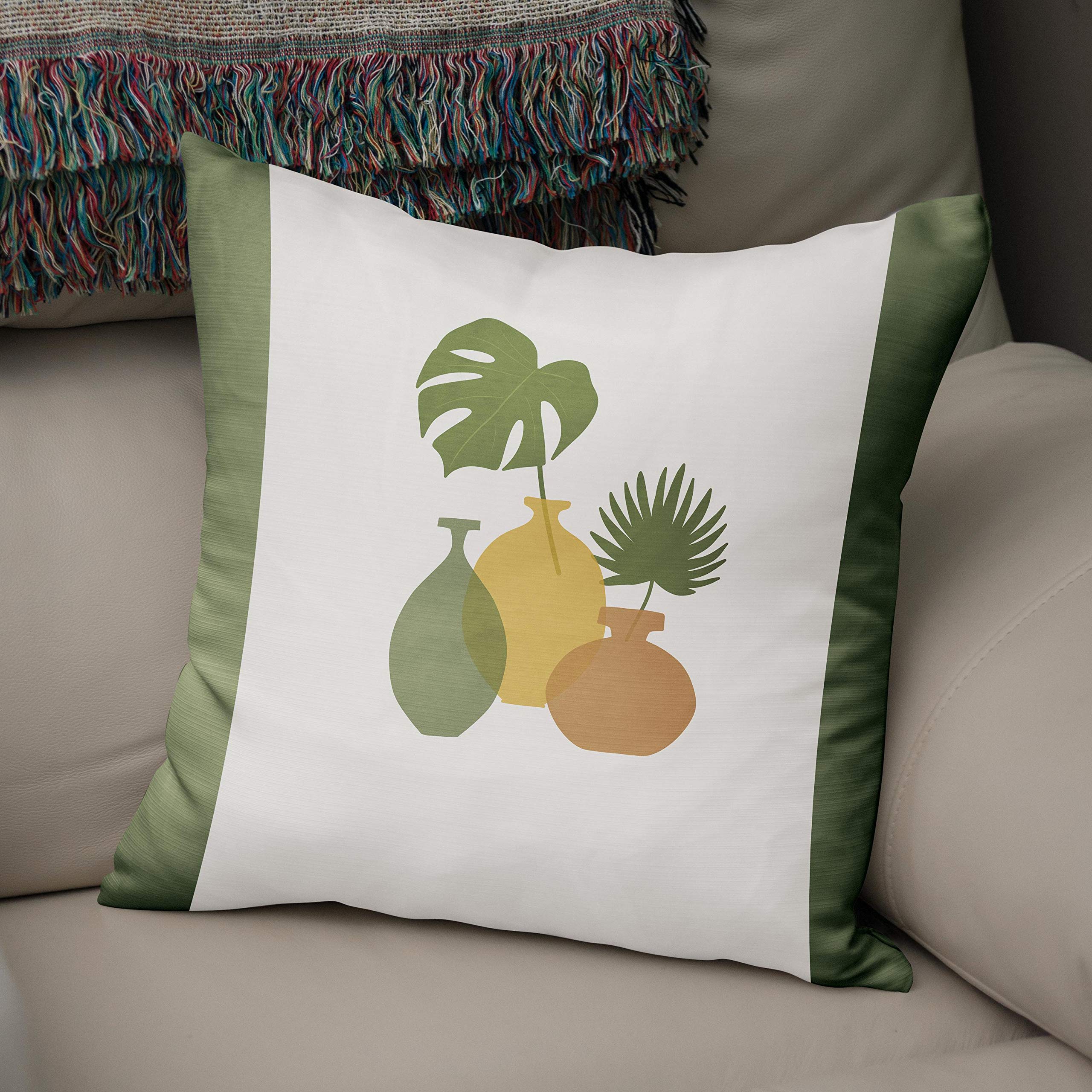 Bonamaison, Decorative Cushion Cover - 50% Cotton 50% Polyester - 43x43cm - Designed and Manufactured in Turkey