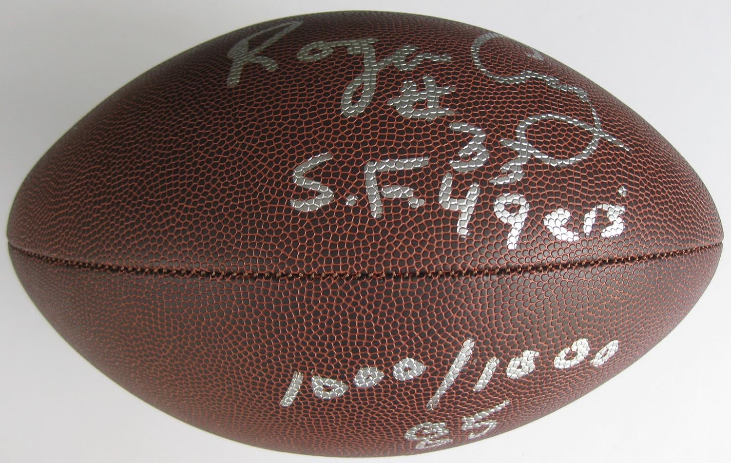 roger craig signed football