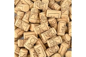 Aemygo 200Pcs Natural Wine Corks #8 Straight Corks Wine Stoppers Decorative Crafts Corks for Bottled Wine Crafting Decor Homemade Wine & DIY Arts