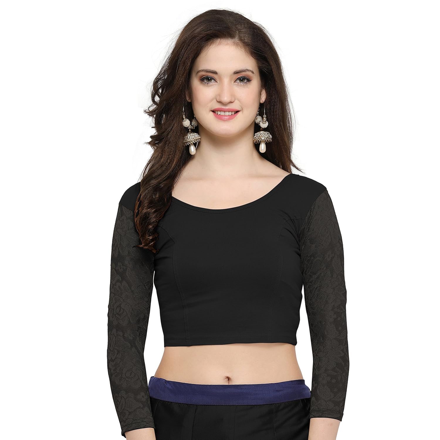 janasya women's long cholis saree blouse