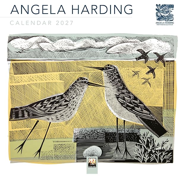 Angela Harding Mini Wall calendar 2026 (Art Calendar): Flame Tree