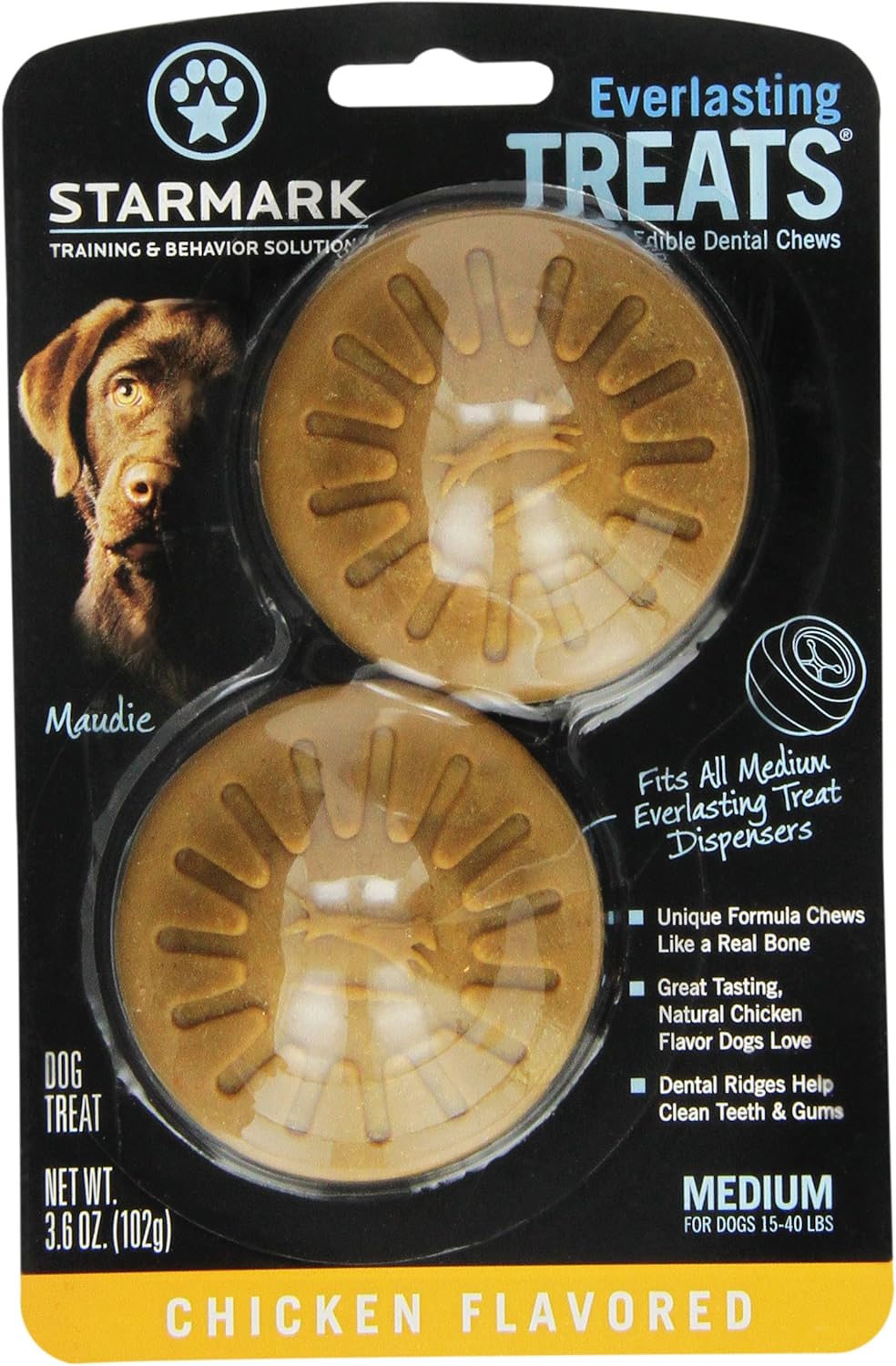 Starmark Everlasting Treat for Dogs Chicken, Medium, 51 g (Pack of 2)