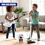 The Magic Toy Shop Kids Electric Guitar Amp Microphone Stand Set White 3+ view 4