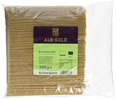Alb-Gold Dinkel-Spaghetti, 1er Pack (1 x 2.5 kg Packung) - Bio