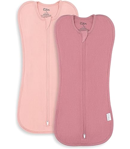 HH Henry Hunter Inbakerdoek voor baby's | The Simple Swaddle | Zachte rekbare katoenen inbakerdoek voor pasgeborenen | Inbakerdeken 0-3 maanden, babyomslag voor meisjes, set van 3 (tuin | roos | licht