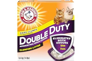 ARM & HAMMER Double Duty Cat Litter, Advanced Dual Odour Control, 6.4-kg