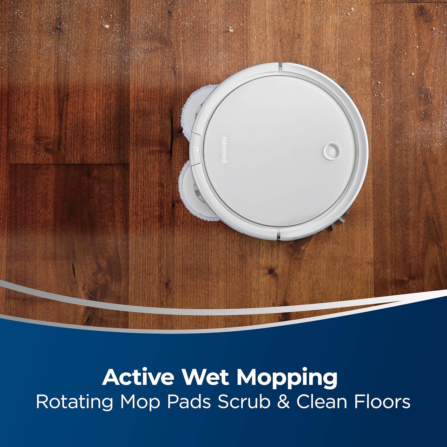 BISSELL SpinWave Hard Floor Expert Wet and Dry Robot Vacuum, WiFi Connected with Structured Navigation, 3115: Home & Kitchen