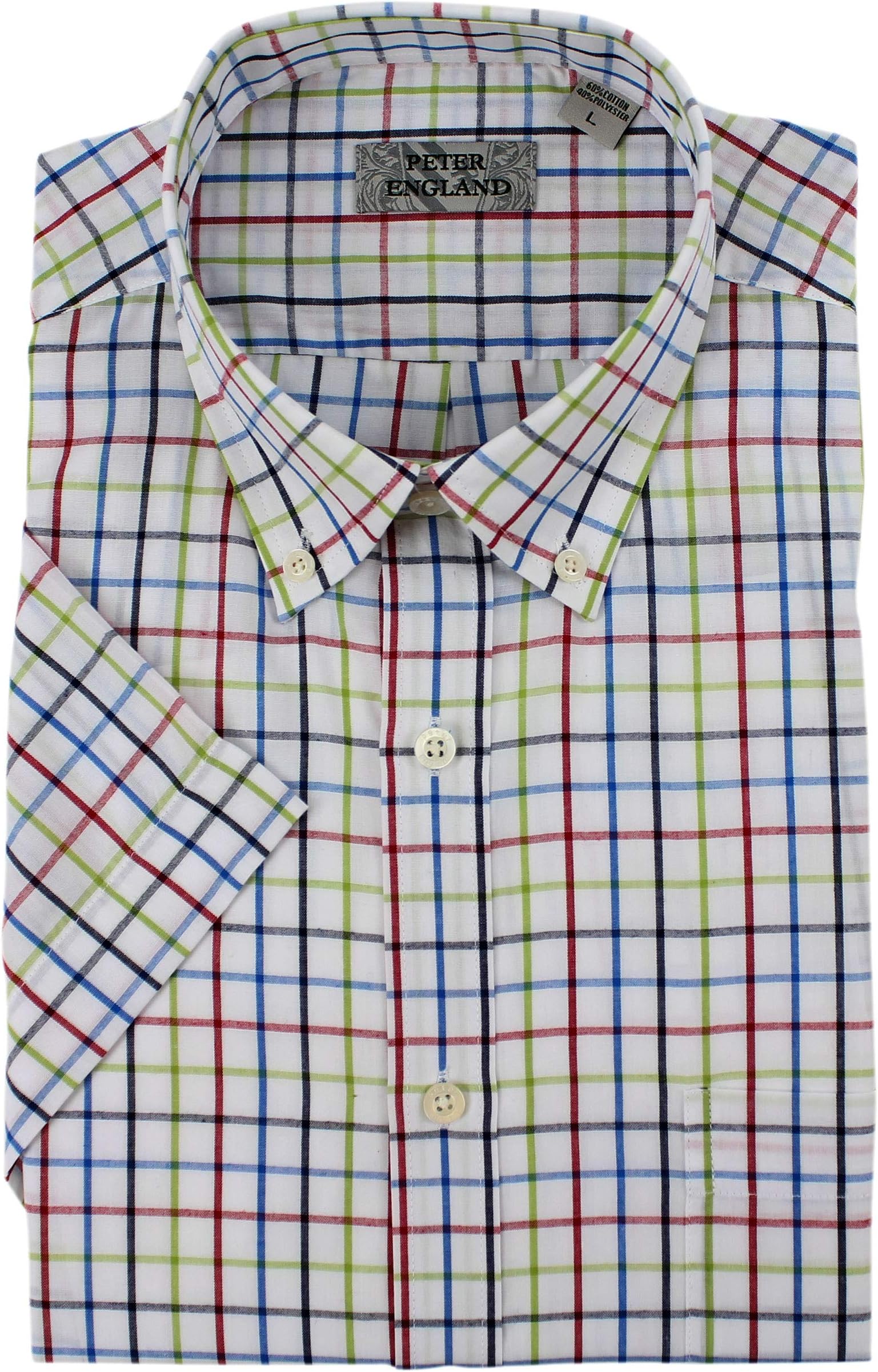 Multi Coloured Tattersall Check Short Sleeve Shirt