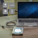 StarTech USB-C to SATA Adapter Cable 10Gbps for 2.5/3.5in SSD HDD External view 3