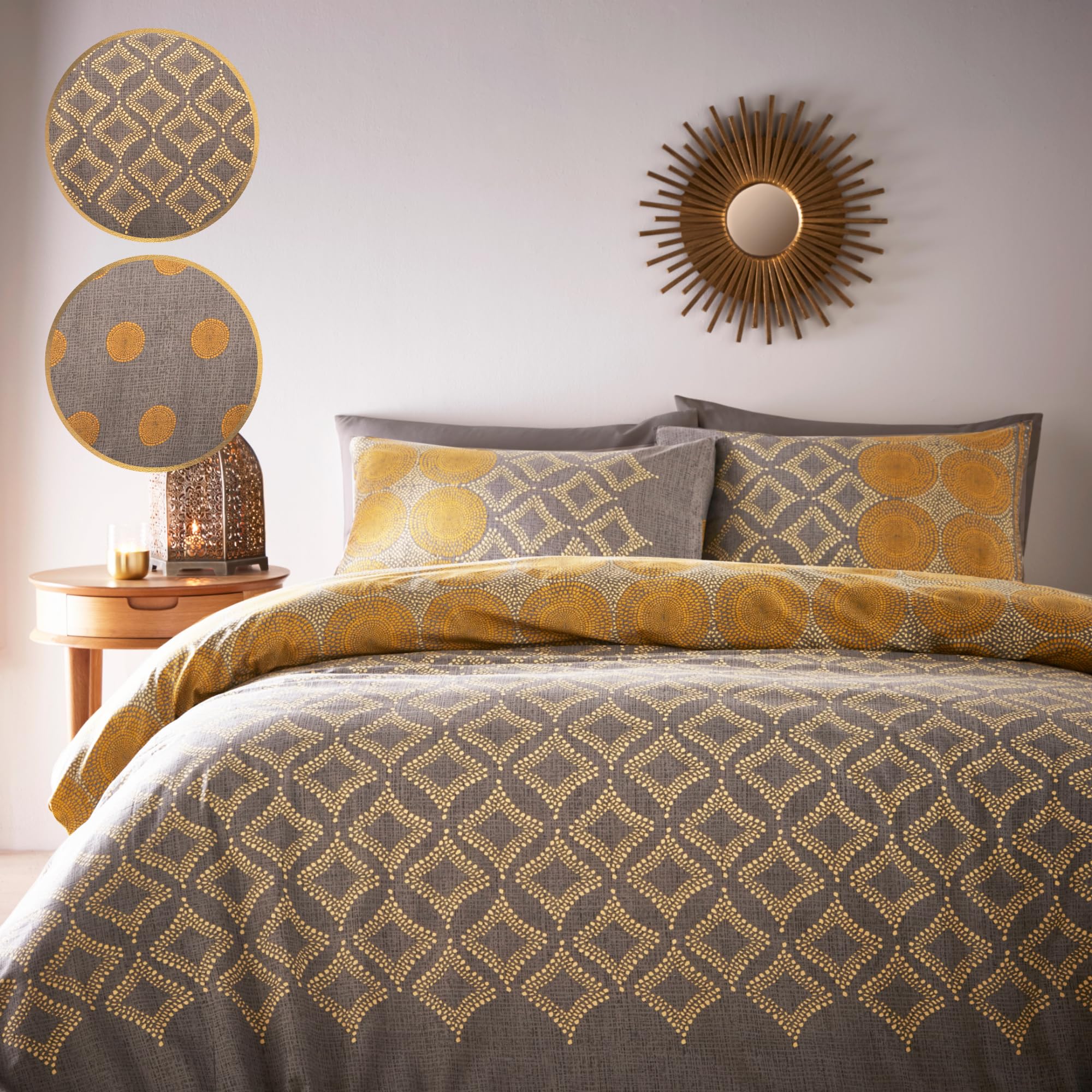 Kampala Hill Moroccan Radiance Duvet Cover Set Reversible Bedding Single Quilt Cover Set