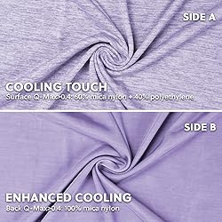 HOMFINE Cooling Pillowcases King Size - Double Side