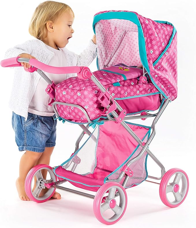 Hauck 2in1 Doll’s Pram Julia Reclining Backrest Handle Adjusts 43
