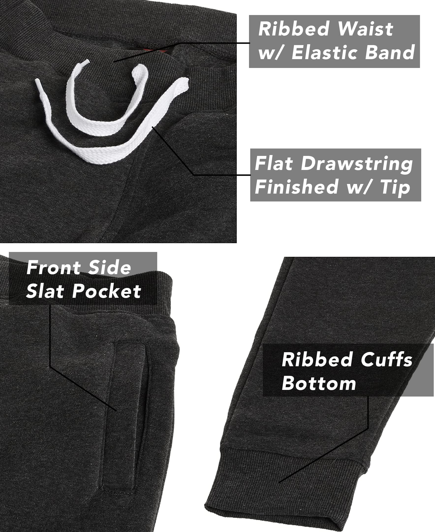 Southpole Mens 1570 Basic Active Fleece Jogger Sweatpants