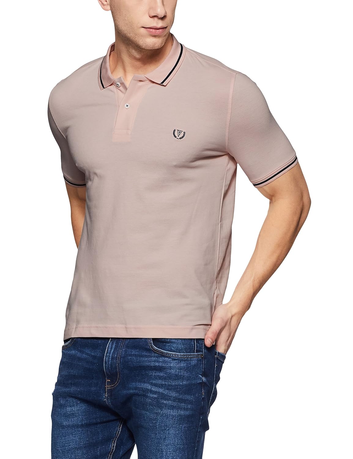 van heusen men's solid regular fit polo