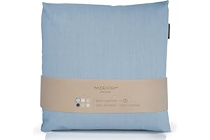 BADESOFA® Bath Pillow M for Bathtub | Extra Comfortable Tub Pillow with Magic Dry Function | Made in EU | Washable Bath Pillow | Home Spa Pillow in Blue | Bath Cushion for Wide, Square Bathtubs