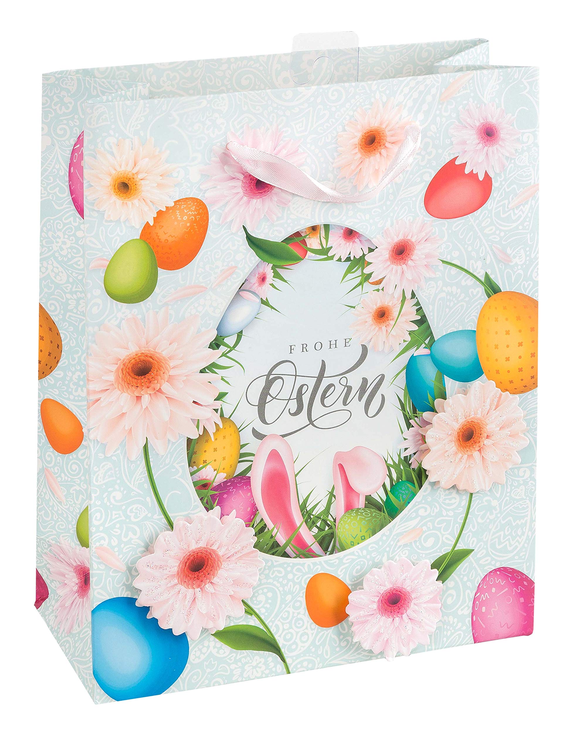 Idena 30200 Gift Bag Happy Easter White